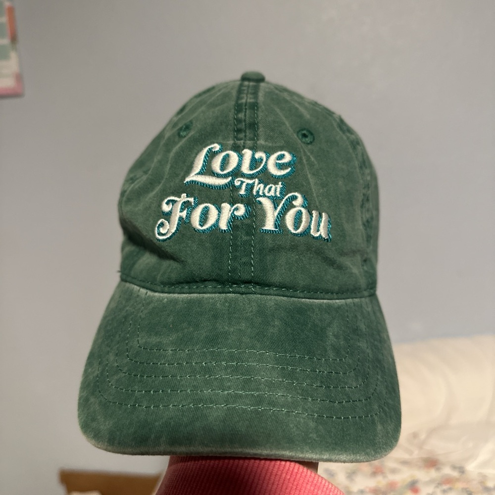 Embroidered Green Cap